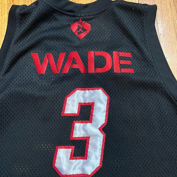 Dwayne Wade Jersey Mens Large #3 Jordan Black NBA Basketball - Picture 5 of 10